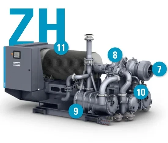 Atlas Copco Air Compressor Air Cooler Aftercooler Heat Exchanger For Zh3150 high quality